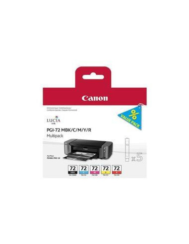 Canon Cartucho Pgi72 Pack 5 Colores...