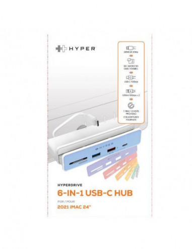 HyperDrive 6-in-1 Hub - Estação de... HyperDrive 6-in-1 Hub - Estação de...