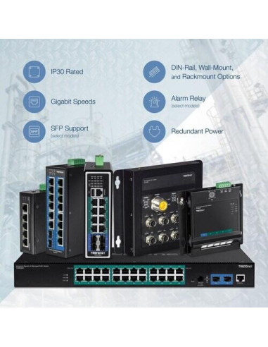 8-Port Industrial Gigabit Poe+ Cpnt... 8-Port Industrial Gigabit Poe+ Cpnt...