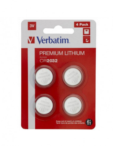 Verabtim Pilhas Cr2032 3v Pack 4 Verabtim Pilhas Cr2032 3v Pack 4