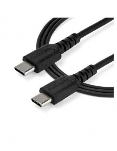 Cabo USB-C StarTech, 1m, Preto, Fibra... Cabo USB-C StarTech, 1m, Preto, Fibra...
