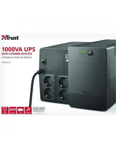Trust - Paxxon 1000VA UPS 4 Outlets Novo