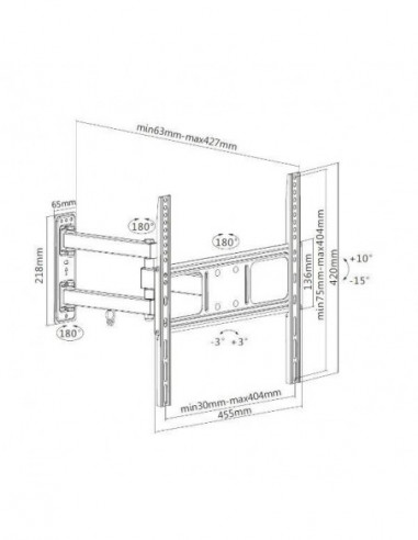 Suporte de Parede Articulado Equip... Suporte de Parede Articulado Equip...