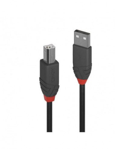 Cabo Lindy USB 2.0 A-B - 7,5m, Preto Cabo Lindy USB 2.0 A-B - 7,5m, Preto