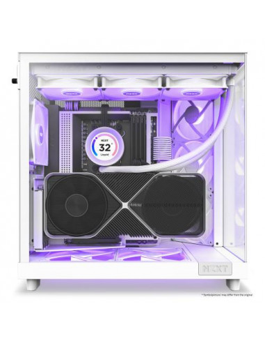 Caja Pc Nzxt H6 Flow Rgb Cc-H61fw-R1...