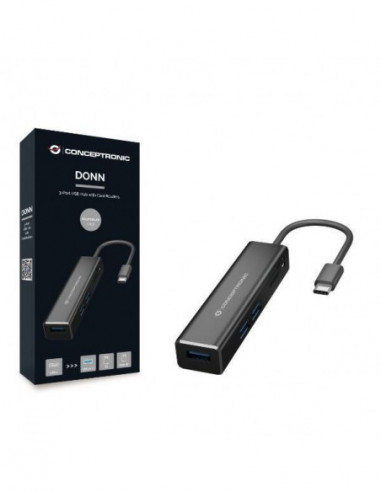 Adaptador Conceptronic DONN08B Hub...