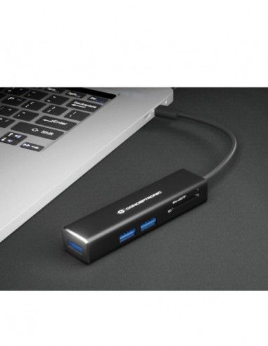 Adaptador Conceptronic DONN08B Hub...