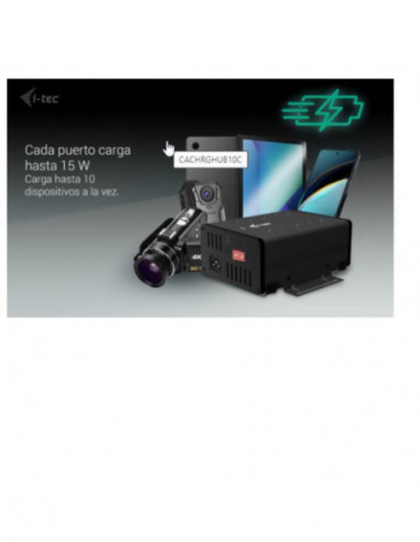 Hub USB I-Tec CACHRGHUB10C - 10x...