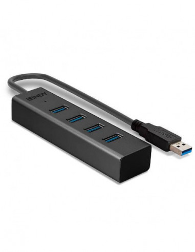 Concentrador USB 3.0 Lindy de 4...