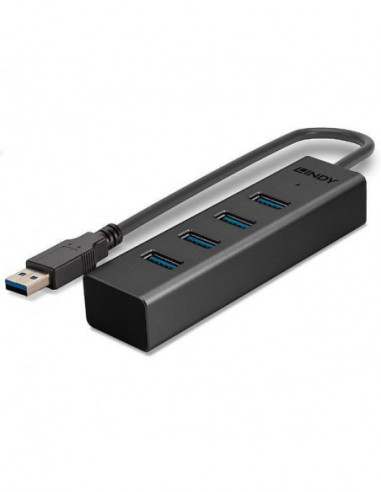 Concentrador USB 3.0 Lindy de 4...