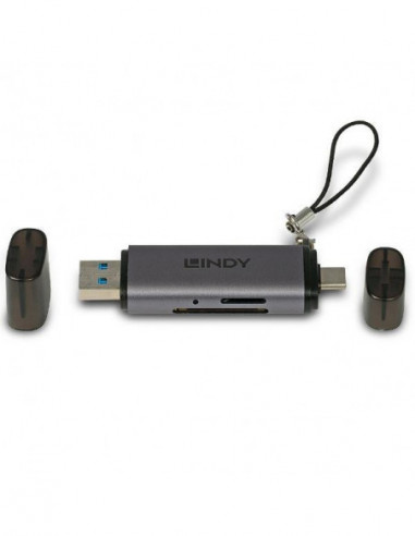 Leitor de Cartões Lindy 43335 USB 3.2... Leitor de Cartões Lindy 43335 USB 3.2...