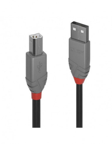 Cabo USB 2.0 Lindy - Tipo A para Tipo... Cabo USB 2.0 Lindy - Tipo A para Tipo...