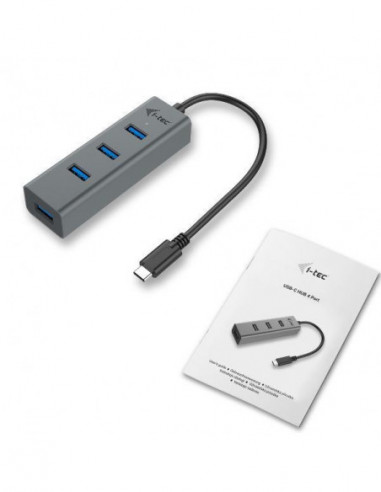 Hub i-tec 4 portas USB-C 4x USB 3.0 -... Hub i-tec 4 portas USB-C 4x USB 3.0 -...