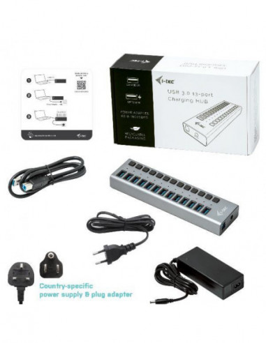Hub USB I-Tec U3CHARGEHUB13 - 13... Hub USB I-Tec U3CHARGEHUB13 - 13...
