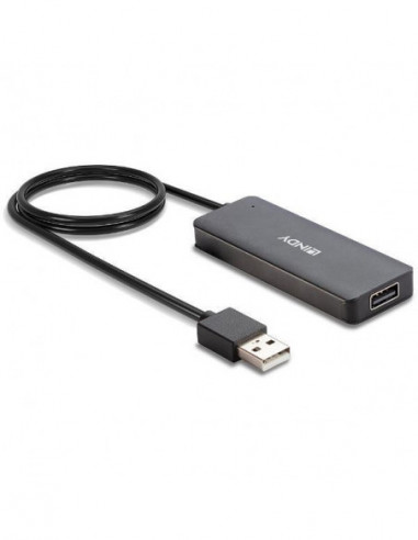 Hub USB 2.0 4 Portas Lindy Hub USB 2.0 4 Portas Lindy