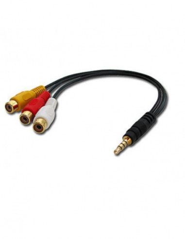 Adaptador Áudio/Vídeo Lindy 3.5mm...