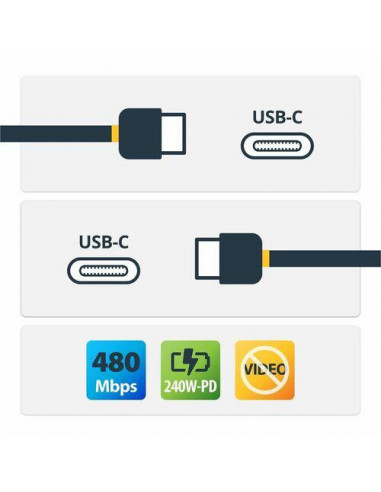 Cabo de Carga StarTech USB-C 4m (240W)