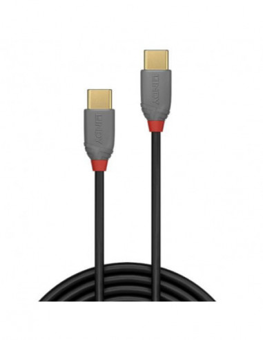 Cabo Lindy USB 2.0 Tipo C, 3m, Preto...