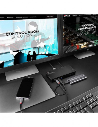 Estação de Docking Lindy KVM - 43202