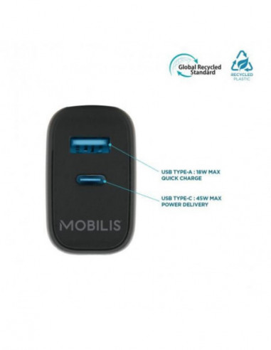 Carregador Mobilis 001363 - USB-C e...