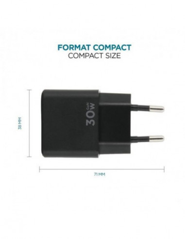 Carregador Mobilis Dual USB-C/USB-A...