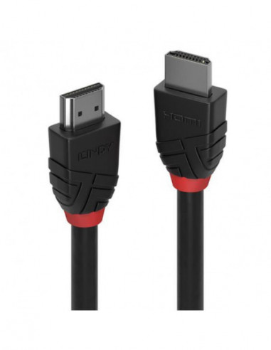 Cabo HDMI Lindy Black Line 0.5m