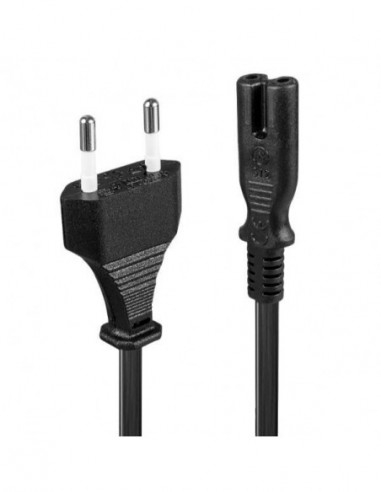 Lindy 2m Euro To Iec C7 Mains Cable,...