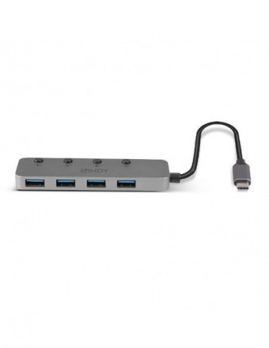 Hub USB Lindy 4 Portas USB 3.2 Tipo C... Hub USB Lindy 4 Portas USB 3.2 Tipo C...