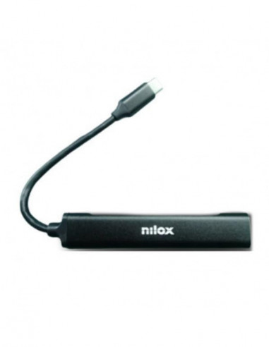 Hub USB NILOX com 4 Portas (USB-C,...