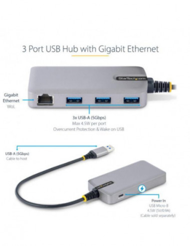 Hub USB 3.0 Startech 5 Portas... Hub USB 3.0 Startech 5 Portas...