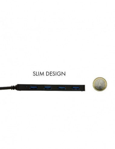 Hub USB I-Tec 4 Portas Tipo C C31HUB404 Hub USB I-Tec 4 Portas Tipo C C31HUB404