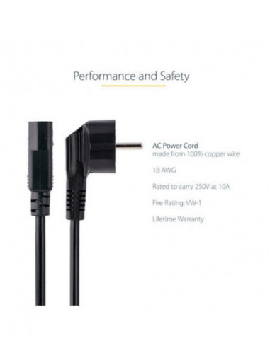 Cabo de Alimentação Startech 3m (CEE...