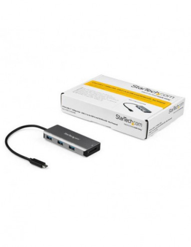 Hub USB-C Startech com 3 Portas USB-A... Hub USB-C Startech com 3 Portas USB-A...