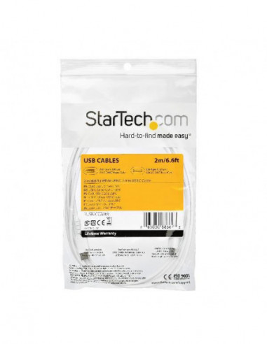 2m Usb C Cable White   Cabl High... 2m Usb C Cable White   Cabl High...