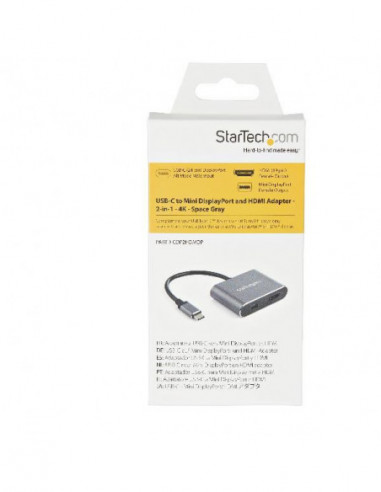 Adaptador Startech USB-C para HDMI e...