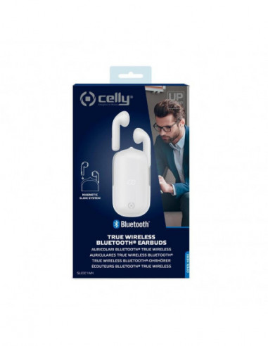 Auscultadores Celly Slide1, Branco,... Auscultadores Celly Slide1, Branco,...