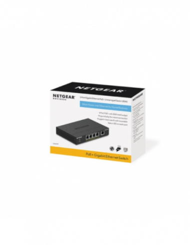 Switch Netgear GS305PP - 5 Portas... Switch Netgear GS305PP - 5 Portas...