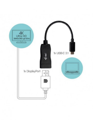 Adaptador I-Tec C31DP60HZP: USB-C...