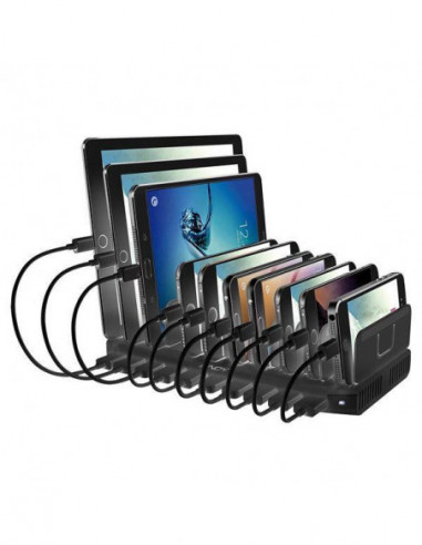Estação de Carga USB Lindy de 10 Portas Estação de Carga USB Lindy de 10 Portas