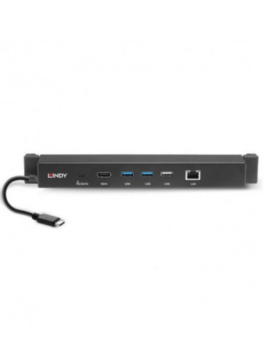 Mini Estação de Docking USB-C Lindy... Mini Estação de Docking USB-C Lindy...