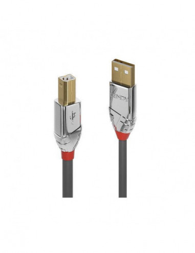 Cabo USB 2.0 Lindy, Cinza, 7,5m