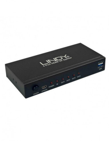 Splitter HDMI 4K Lindy 4 Portas 3D...