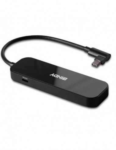 Hub USB Lindy 3.2 Gen 2 Tipo C 4...