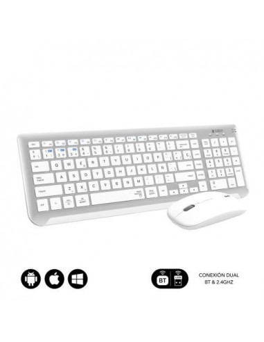 SUBBLIM Teclado con Ratón Bluetooth +...