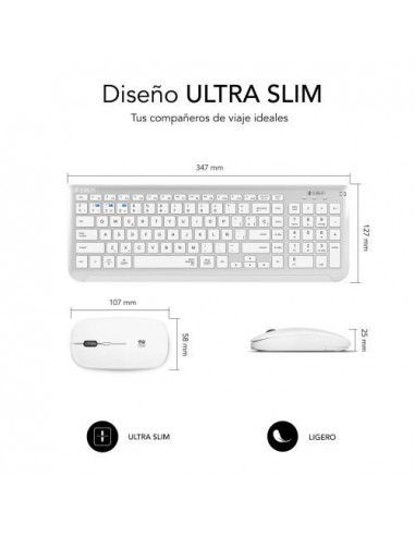 SUBBLIM Teclado con Ratón Bluetooth +...
