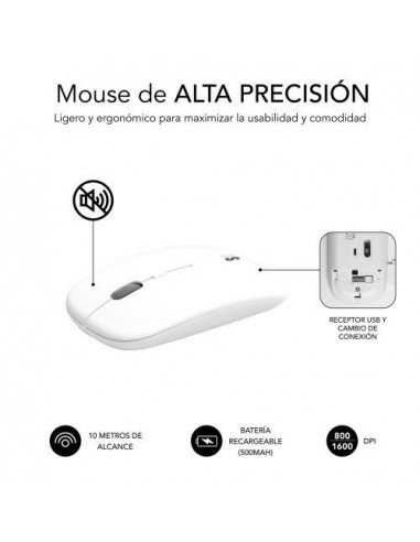 SUBBLIM Teclado con Ratón Bluetooth +...