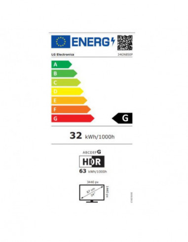 Monitor LG UltraGear 34GN850P-B: Ecrã... Monitor LG UltraGear 34GN850P-B: Ecrã...