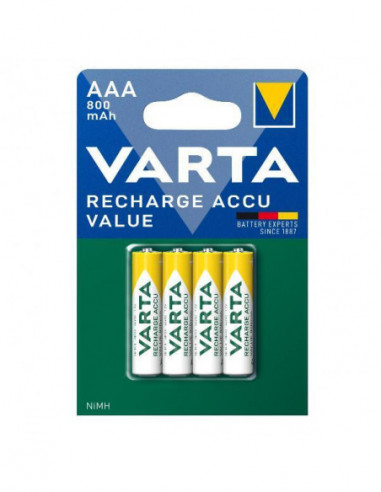 Pilhas Recarregáveis Varta AAA (4...