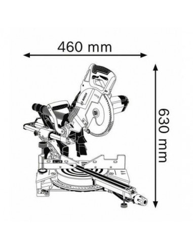 Bosch - Serra Gcm 8 Sjl Prof. 0601b19100