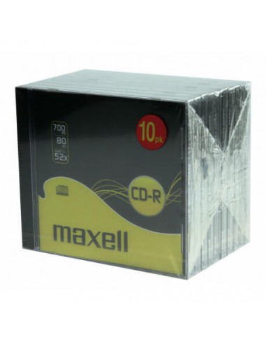 Maxell - Pack 10 Cd-R 80 52x 700mb -...